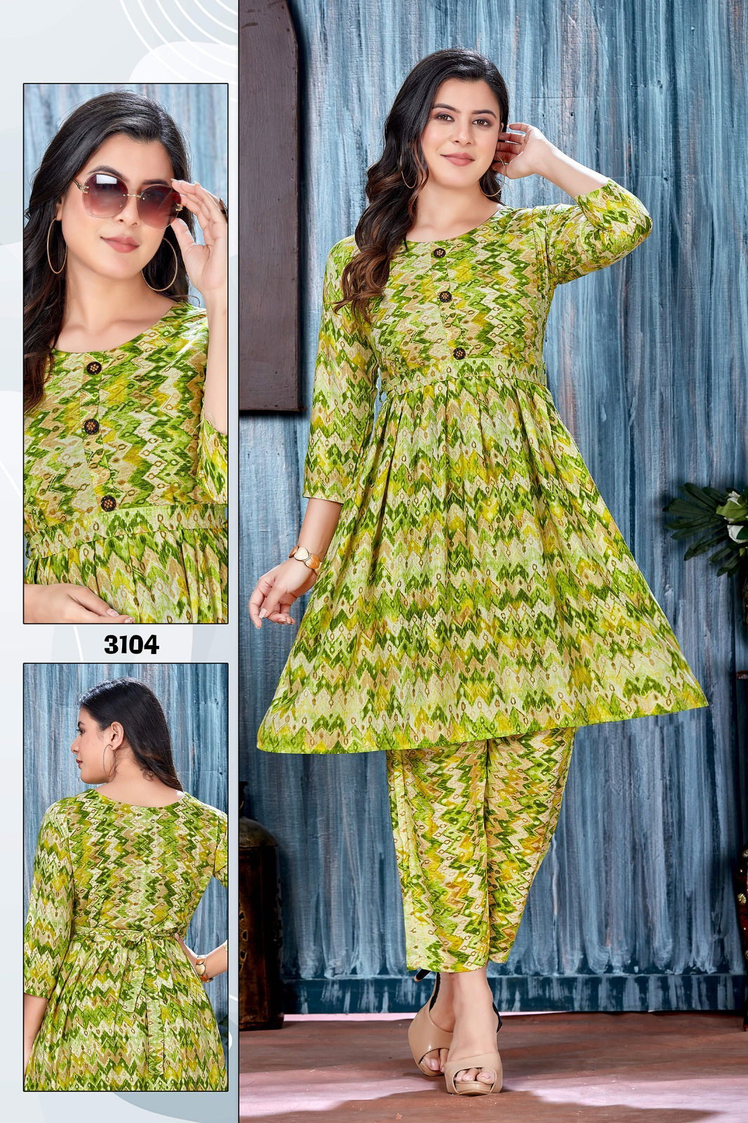 Shararat Vol 1 Rayon Printed Cord Set Kurti With Bottom Wholesale Market In Surat